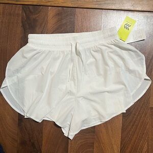 All In Motion White High Rise Athletic Shorts